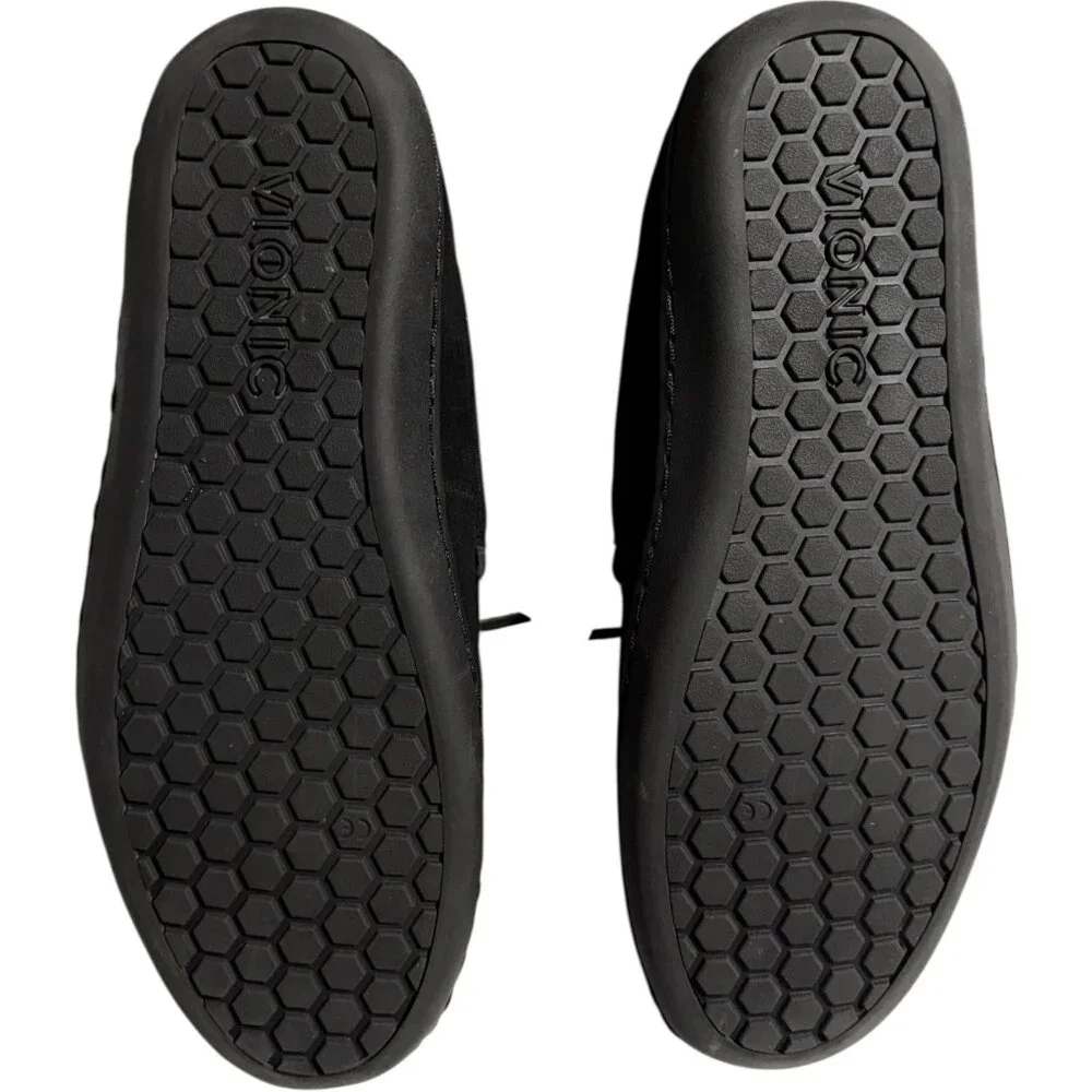 Vionic Irving Adler Men's Black Suede Moccasin Shoes Size 12 NIB Slippers - Picture 5 of 8